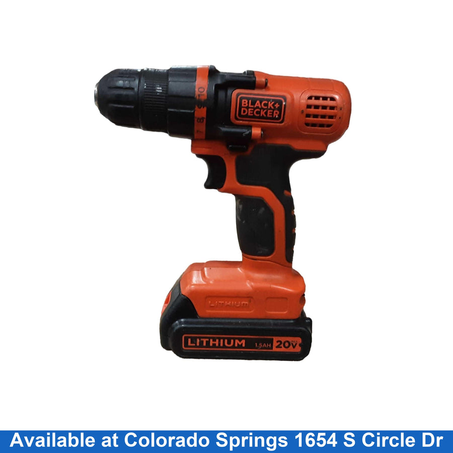 Black & Decker Ldx120 Orange Cordless Standard Drill