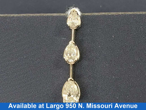 Diamond Pendant - White Gold 14k (.585) 1.6 grams