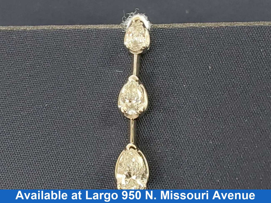 Diamond Pendant - White Gold 14k (.585) 1.6 grams