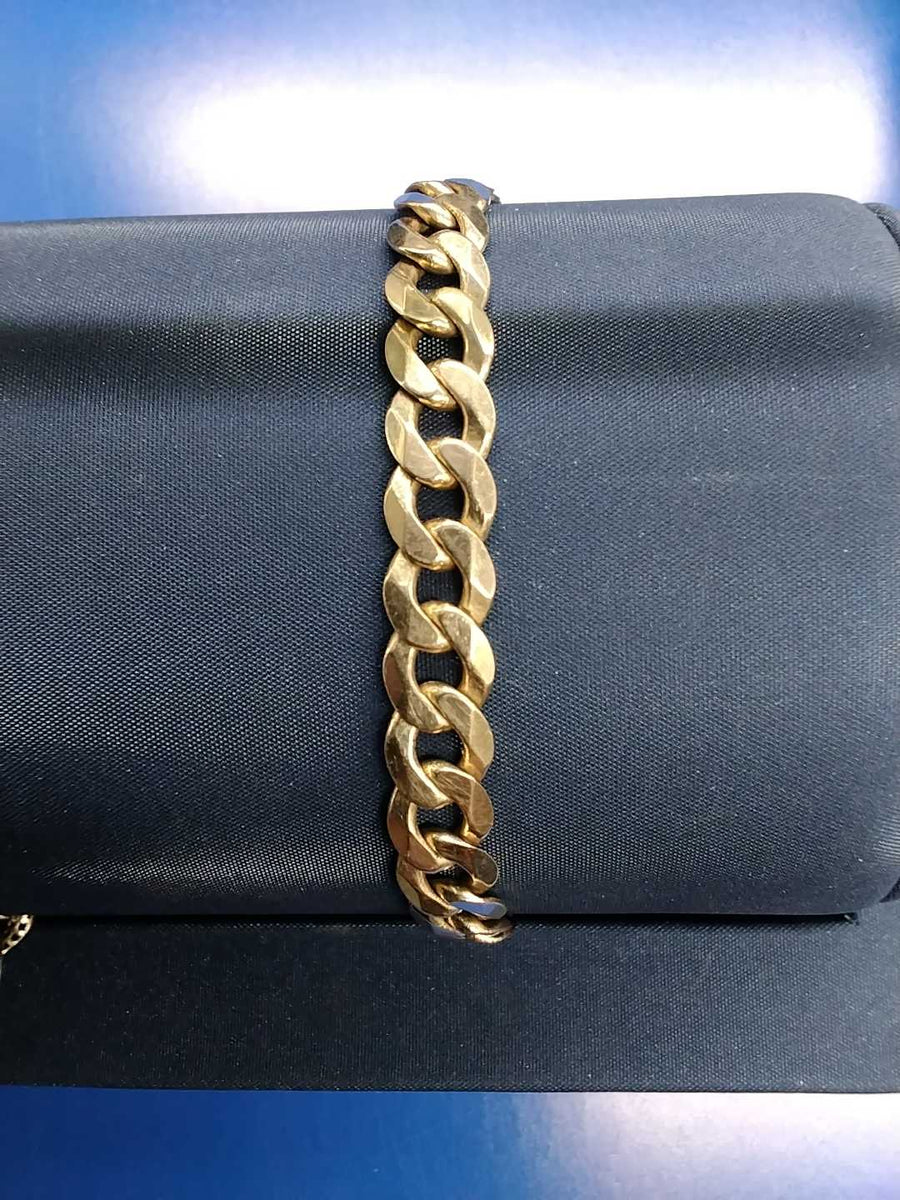 Cuban Link Bracelet - Yellow Gold 14k (.585) 21.1 grams 15 inch