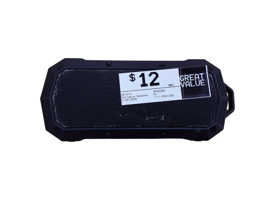 Defend Sp02089 Black Portable Speaker