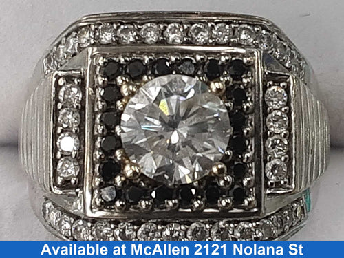 Men's Ring - White Gold 10k (.417) 9 grams Size 20