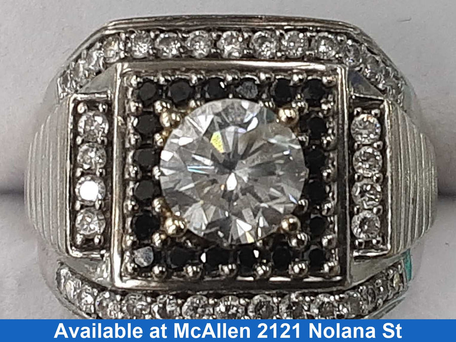 Men's Ring - White Gold 10k (.417) 9 grams Size 20