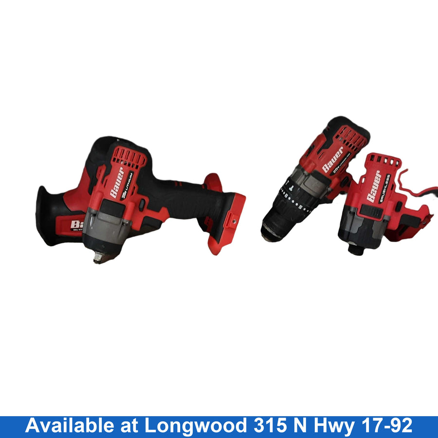 Bauer 1983c-b Red Cordless Impact Drill