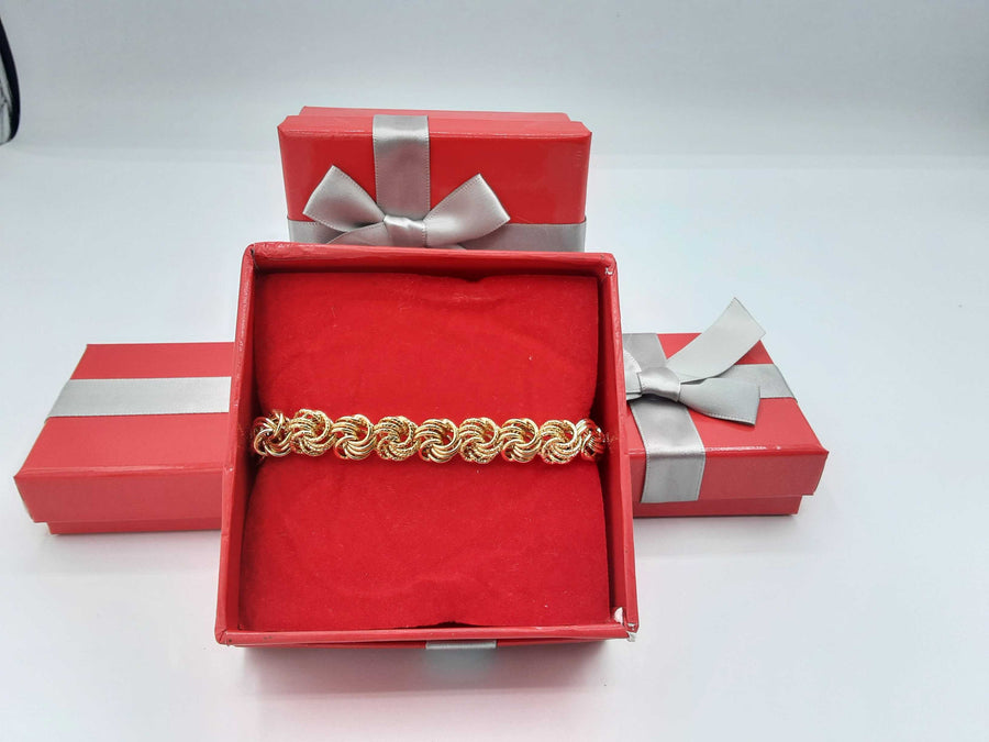 Link Bracelet - Yellow Gold 14k (.585) 5.7 grams 7 inch
