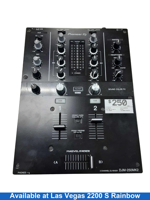 Pioneer Djm-250mk2 Black Analog Mixer