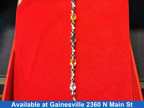 Tennis Bracelet - White Gold 14k (.585) 6.8 grams 8 inch