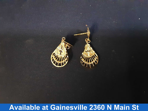 Filigree Earrings - Yellow Gold 10k (.417) 1.1 grams