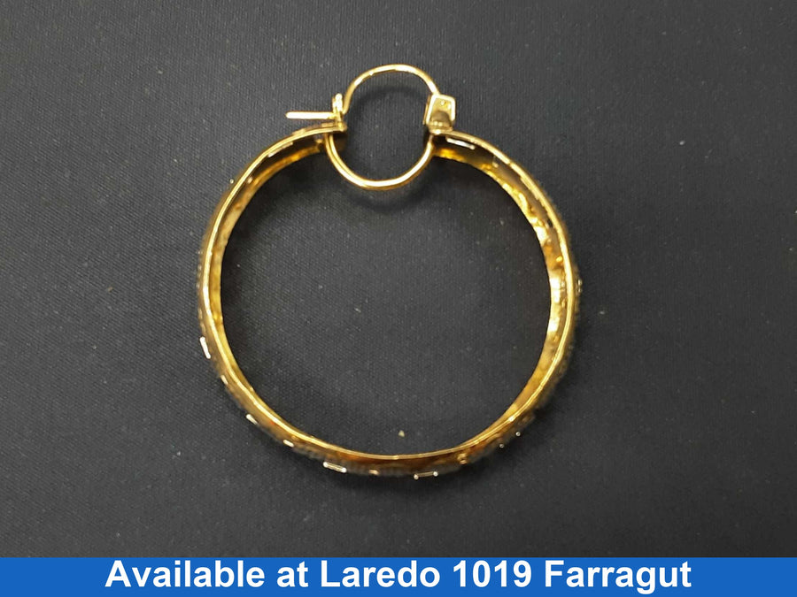 Bangle Earrings - Yellow Gold 10k (.417) 8.1 grams