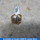 Women's Ring - Tricolor Gold 14k (.585) 5.3 grams Size 7.5