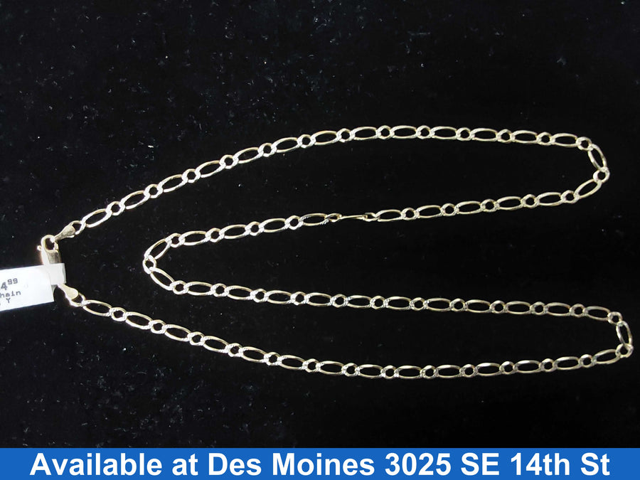 Figaro Chain - Yellow Gold 14k (.585) 7 grams 22 inch