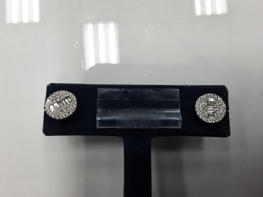 Earrings - White Gold 18k (.750) 3 grams
