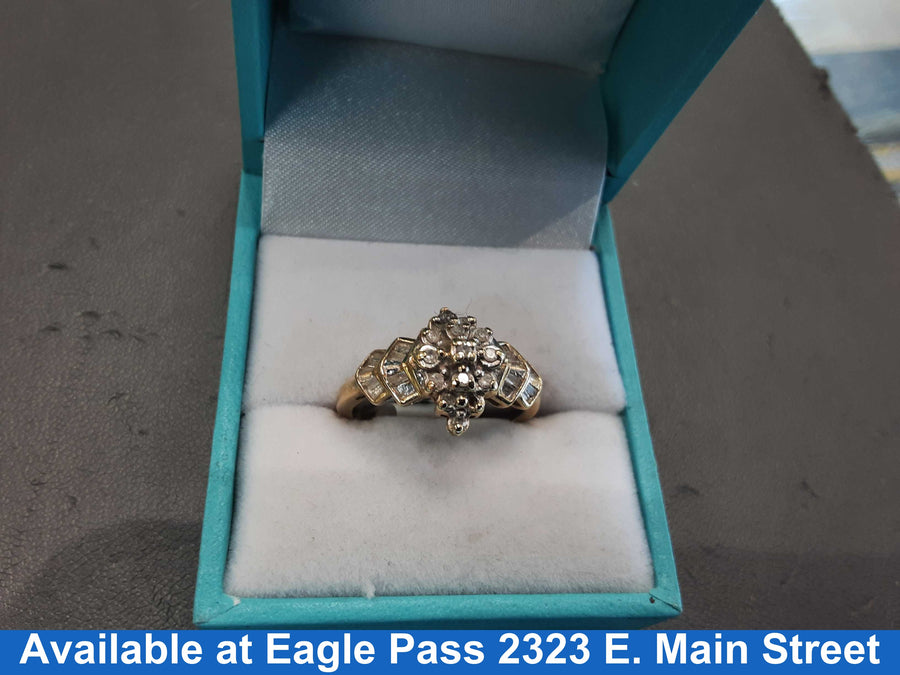 Women's Ring - Yellow Gold 10k (.417) 2.5 grams Size 8.5