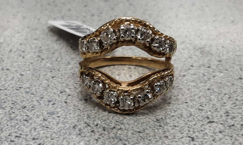 Women's Ring - Yellow Gold 14k (.585) 6.9 grams Size 20