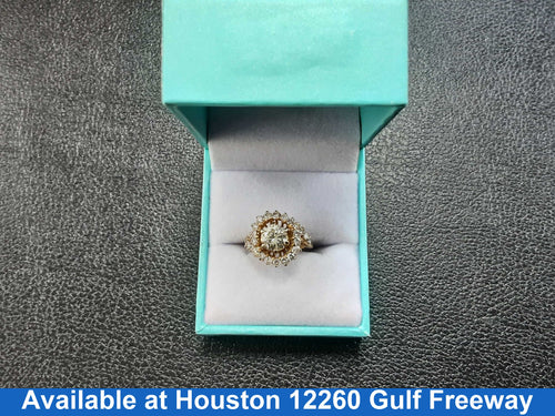 Ring - Wedding Set - Yellow Gold 14k (.585) 5.1 grams Size 7