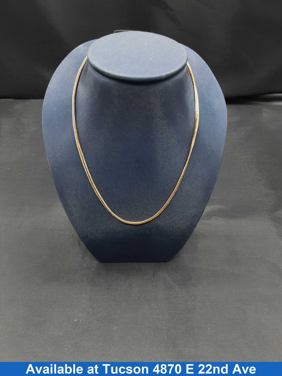 Fox Tail Chain - Yellow Gold 14k (.585) 4.4 grams 10 inch