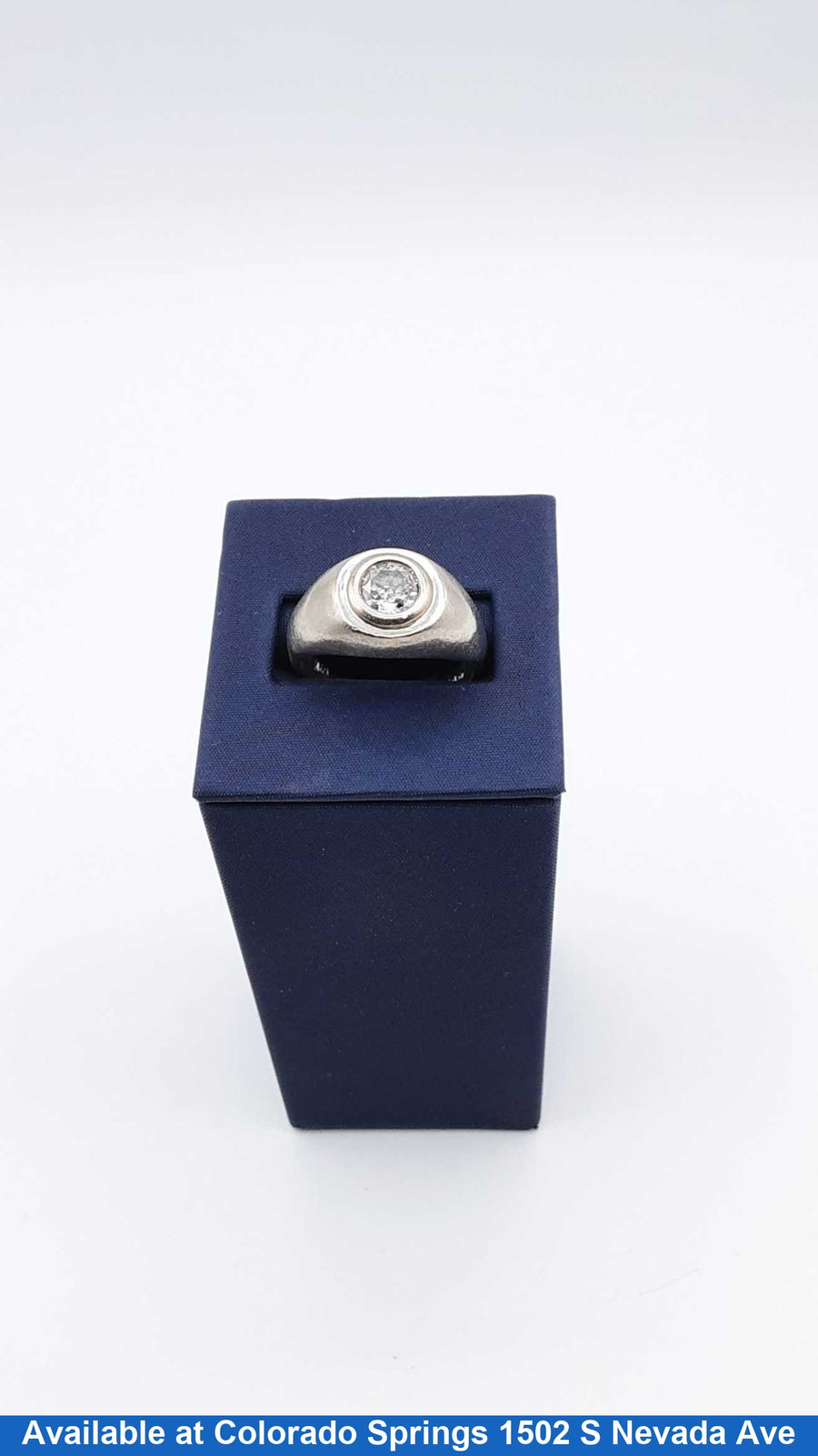 Men's Ring - White Gold 14k (.585) 8 grams Size 10