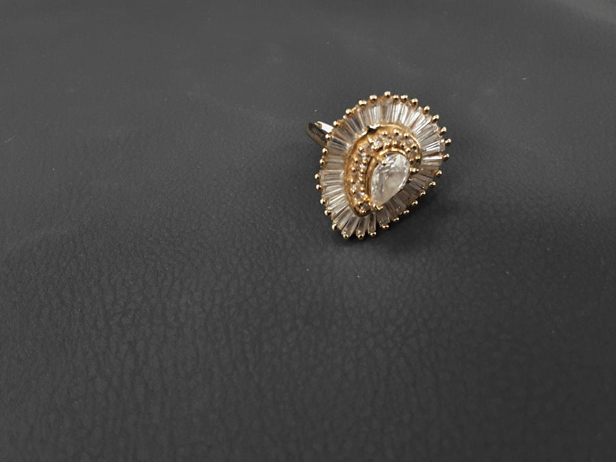 Women's Ring - Yellow Gold 14k (.585) 9.8 grams Size 6.5