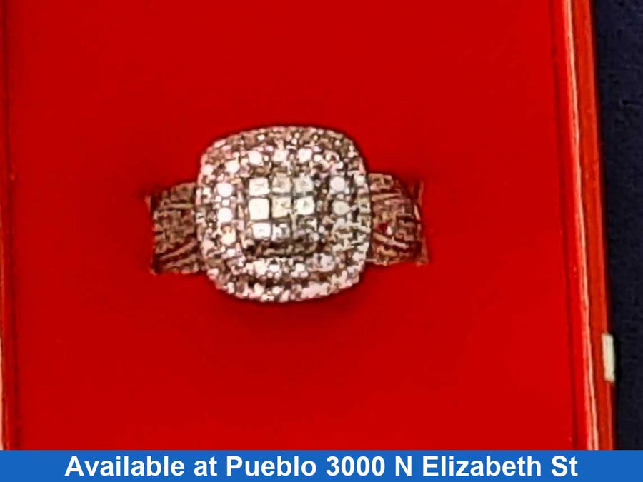 Women's Ring - White Gold 10k (.417) 4.5 grams Size 10.5
