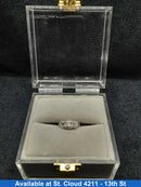 White Gold Wedding Set