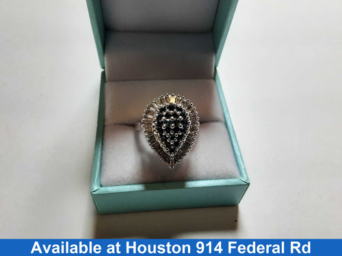 Women's Ring - White Gold 10k (.417) 6.6 grams Size 7.5