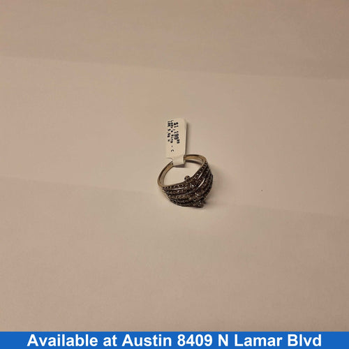 Women's Ring - White Gold 10k (.417) 5.6 grams Size 7.5
