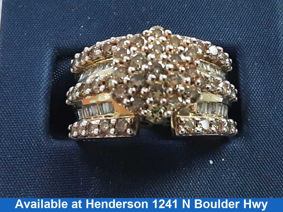 Women's Ring - Yellow Gold 10k (.417) 6.1 grams Size 20