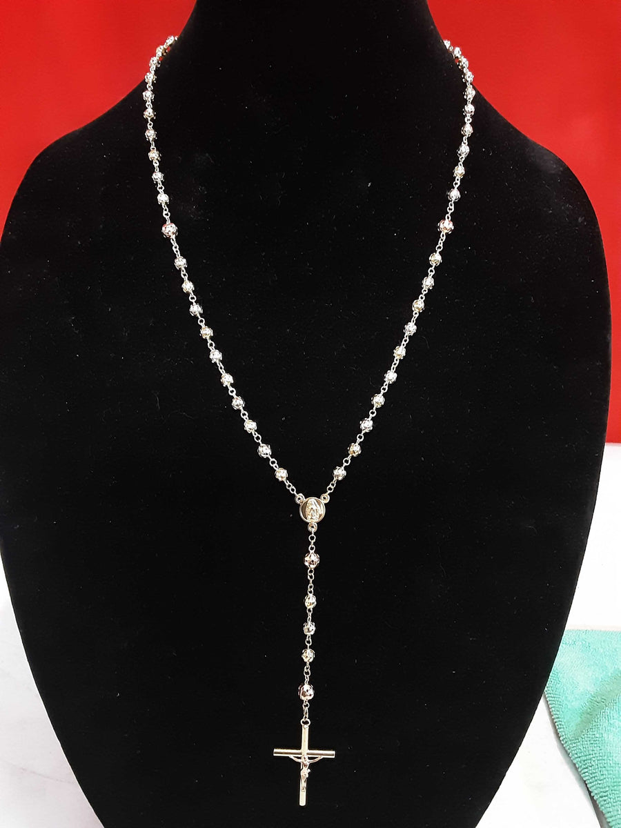 Bead Chain - Tricolor Gold 14k (.585) 20.9 grams 24 inch