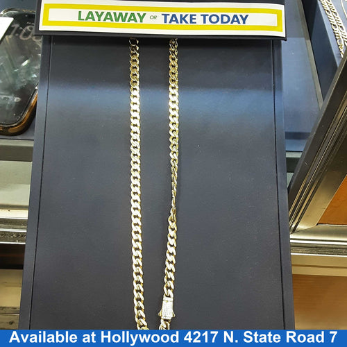Cuban Link Chain - Yellow Gold 14k (.585) 22.7 grams 16 inch