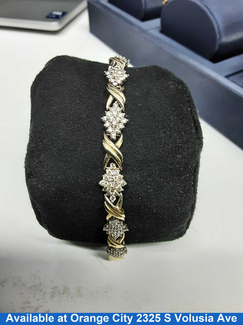 Tennis Bracelet - Yellow Gold 10k (.417) 13.5 grams 7 inch
