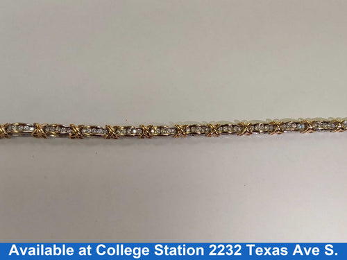 Tennis Bracelet - White Gold 10k (.417) 18.2 grams 8 inch