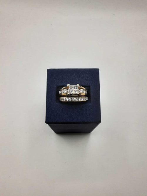 Ring - Wedding Set - Yellow Gold 14k (.585) 10.2 grams Size 9