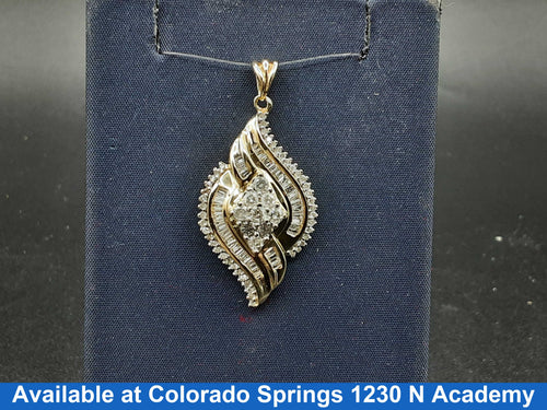 Diamond Pendant - Yellow Gold 10k (.417) 5.8 grams