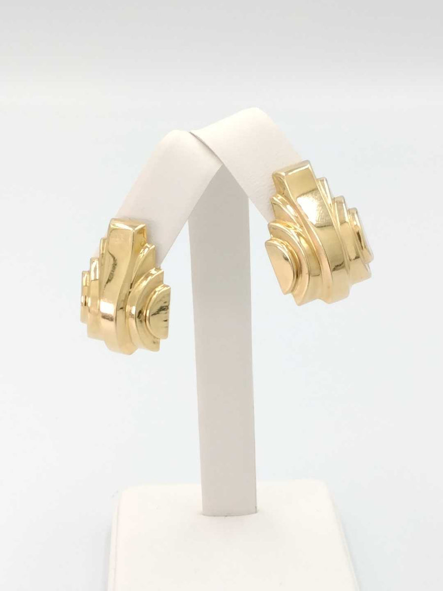 Earrings - Yellow Gold 14k (.585) 6.2 grams