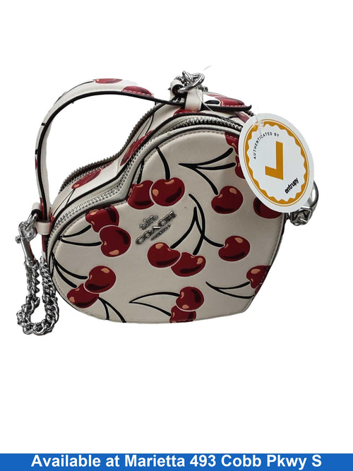 Coach Cherry Heart Crossbody Pink Purse / Handbag