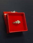 Ring - Engagement Set - Yellow Gold 14k (.585) 6.2 Grams Size 8