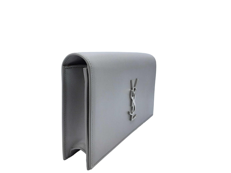 Yves Saint Laurent Ysl Clutch Gray Purse / Handbag