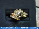 Ring - Engagement Set - Yellow Gold 10k (.417) 6.6 grams Size 20
