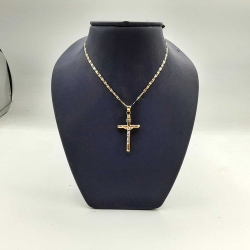 Chain - Tricolor Gold 14k (.585) 3.3 grams 18 inch