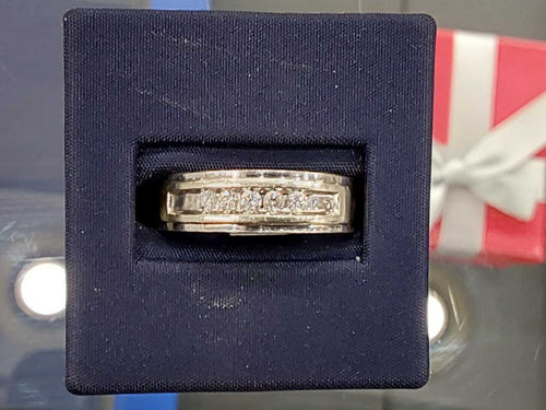 Ring - Wedding Band - White Gold 10k (.417) 6.2 Grams Size 10.5