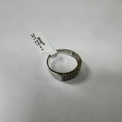 Ring - Wedding Band - White Gold 14k (.585) 4.1 grams Size 9.5