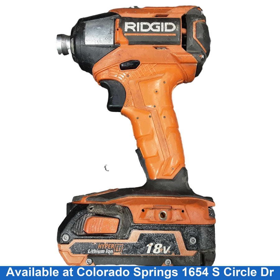 Ridgid Worn Off Orange Cordless Impact Drill