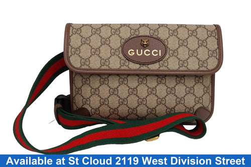 Gucci Neo Ophidia Supreme Monogram Beige / Tan Purse / Handbag