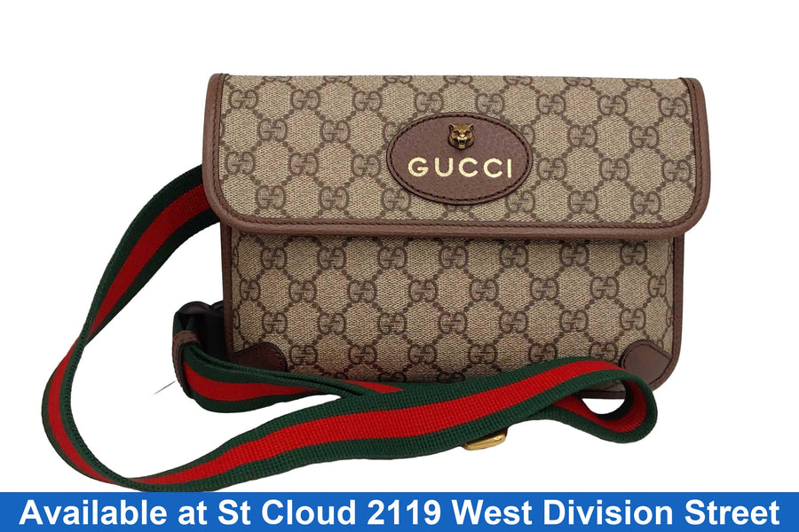 Gucci Neo Ophidia Supreme Monogram Beige / Tan Purse / Handbag