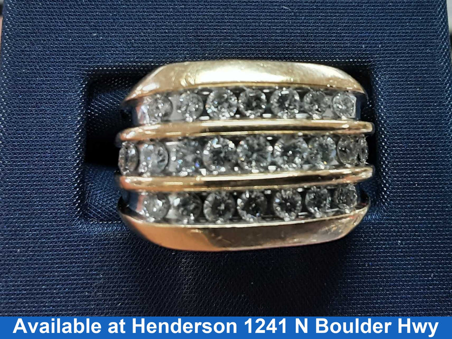 Men's Ring - Yellow Gold 14k (.585) 9.2 grams Size 8.5