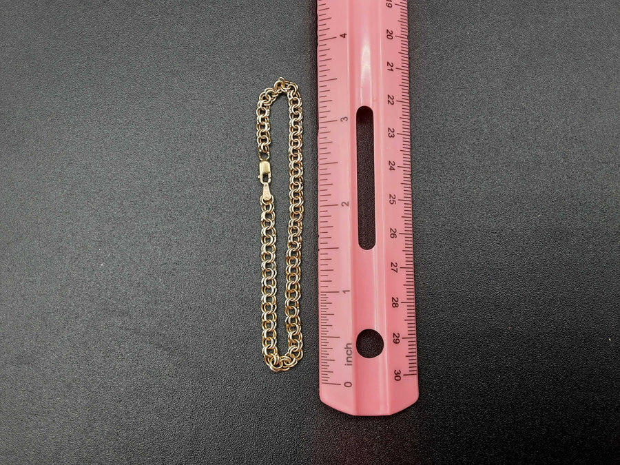 Cable Bracelet - Yellow Gold 10k (.417) 4.6 grams 7 inch