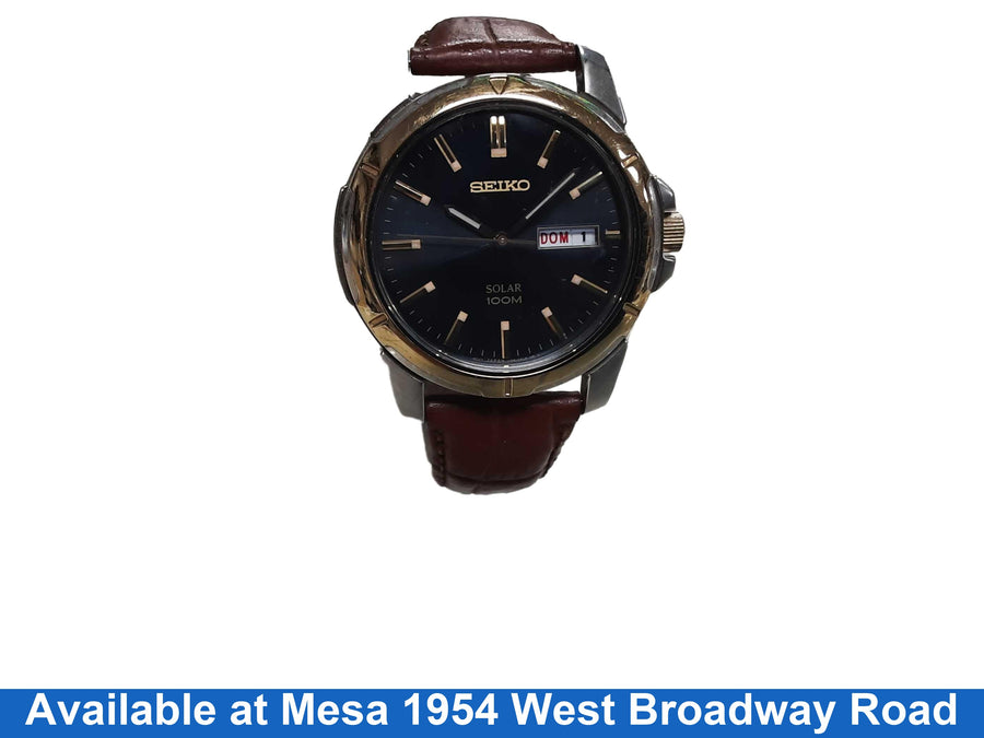 Seiko V158-0ad0 Blue Regular Watch
