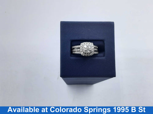 Ring - Engagement Set - White Gold 14k (.585) 5.5 grams Size 6