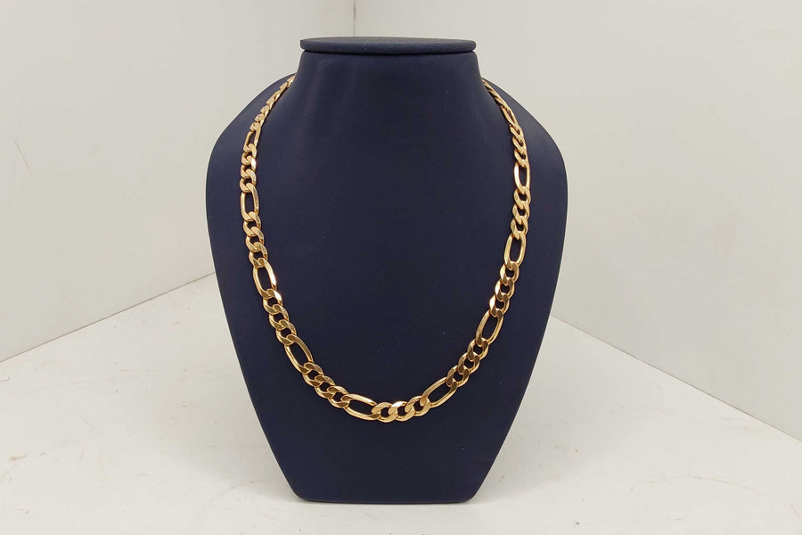 Figaro Chain - Yellow Gold 14k (.585) 37.24 grams 21 inch