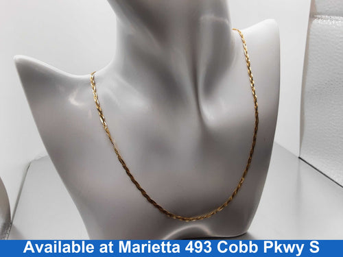 Wheat Chain - Yellow Gold 14k (.585) 3.8 grams 18 inch